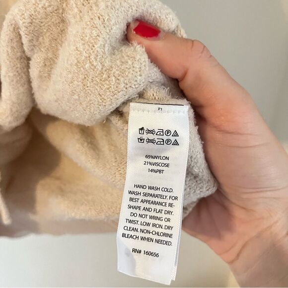 Joie Cozy Beige Button-Up Cardigan Medium - Picture 4 of 5